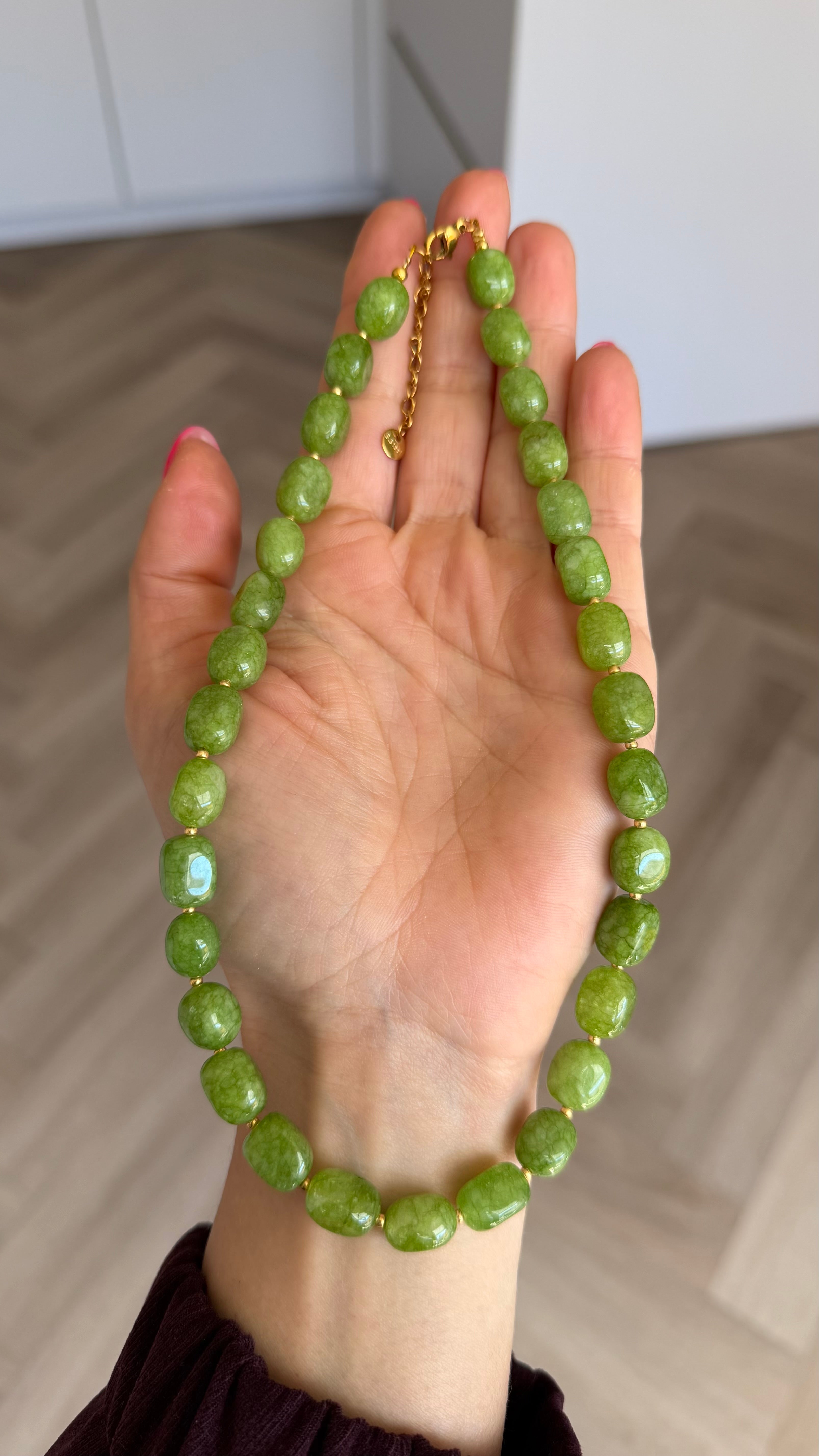 Timeless necklace - Peridot love