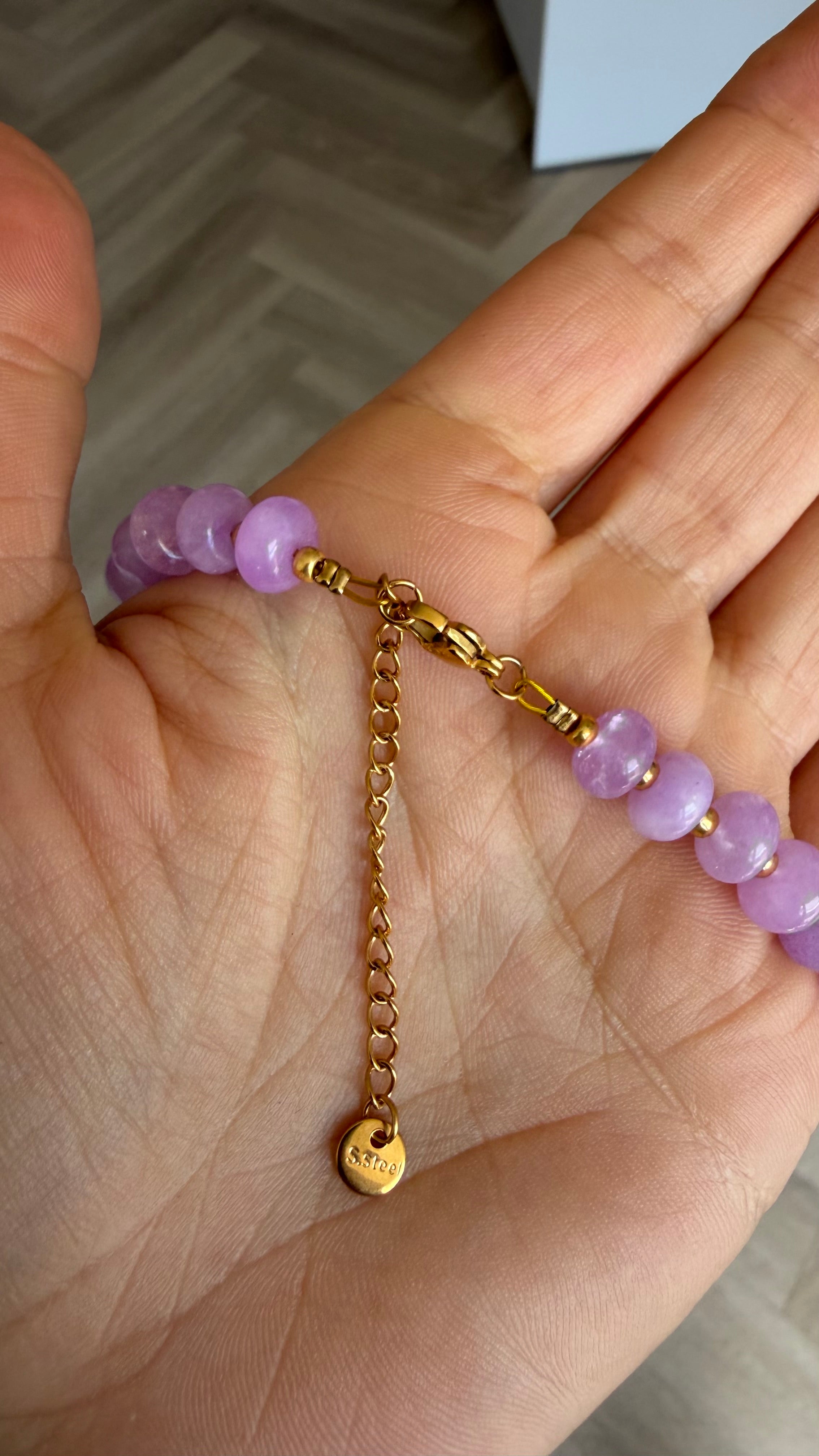 Smiley Necklace - Amethist & Jaspis