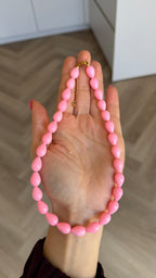 Drops necklace - Pastel pink