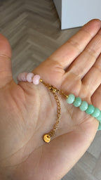Smiley necklace - Two pastels