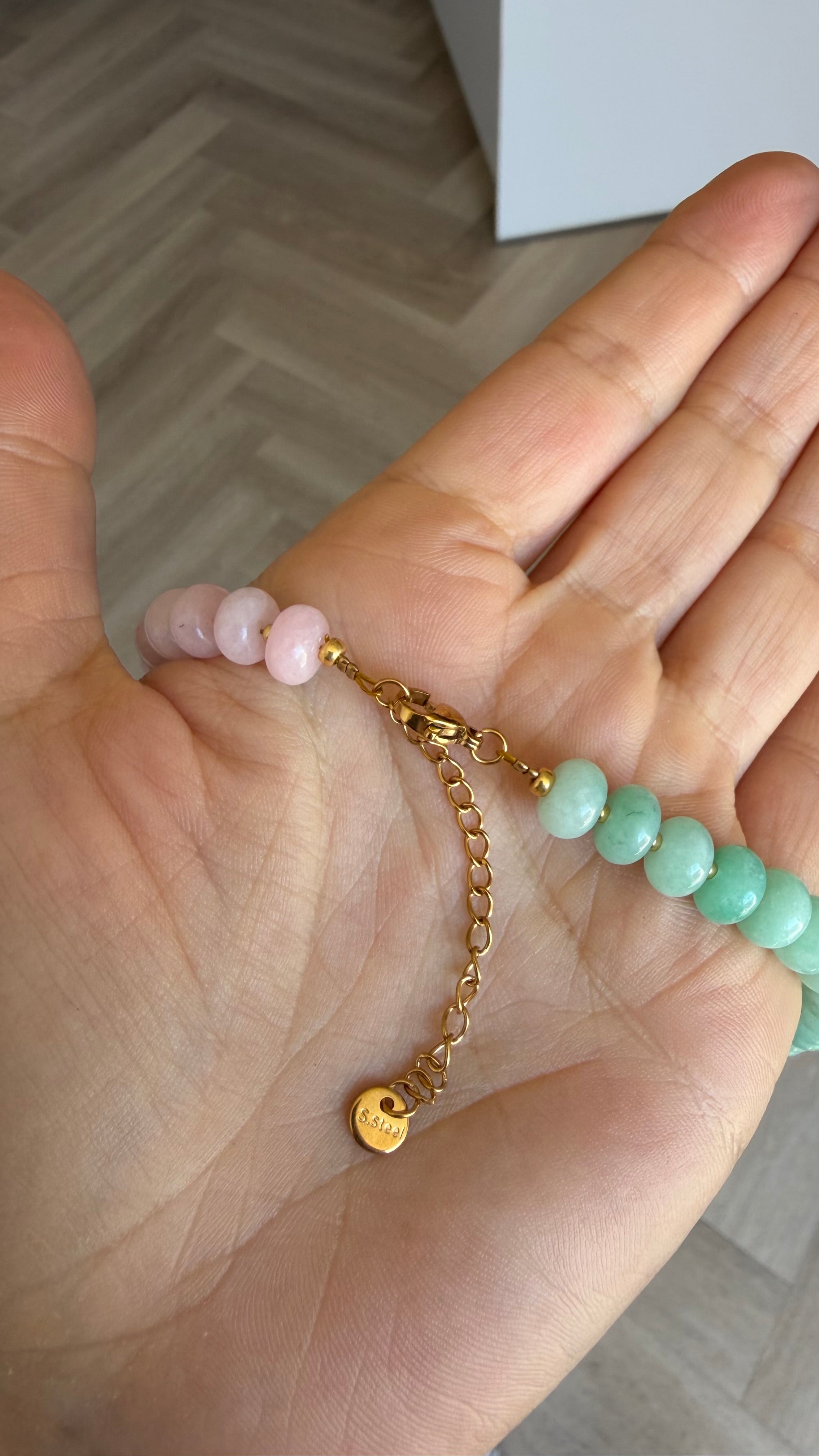 Smiley necklace - Two pastels