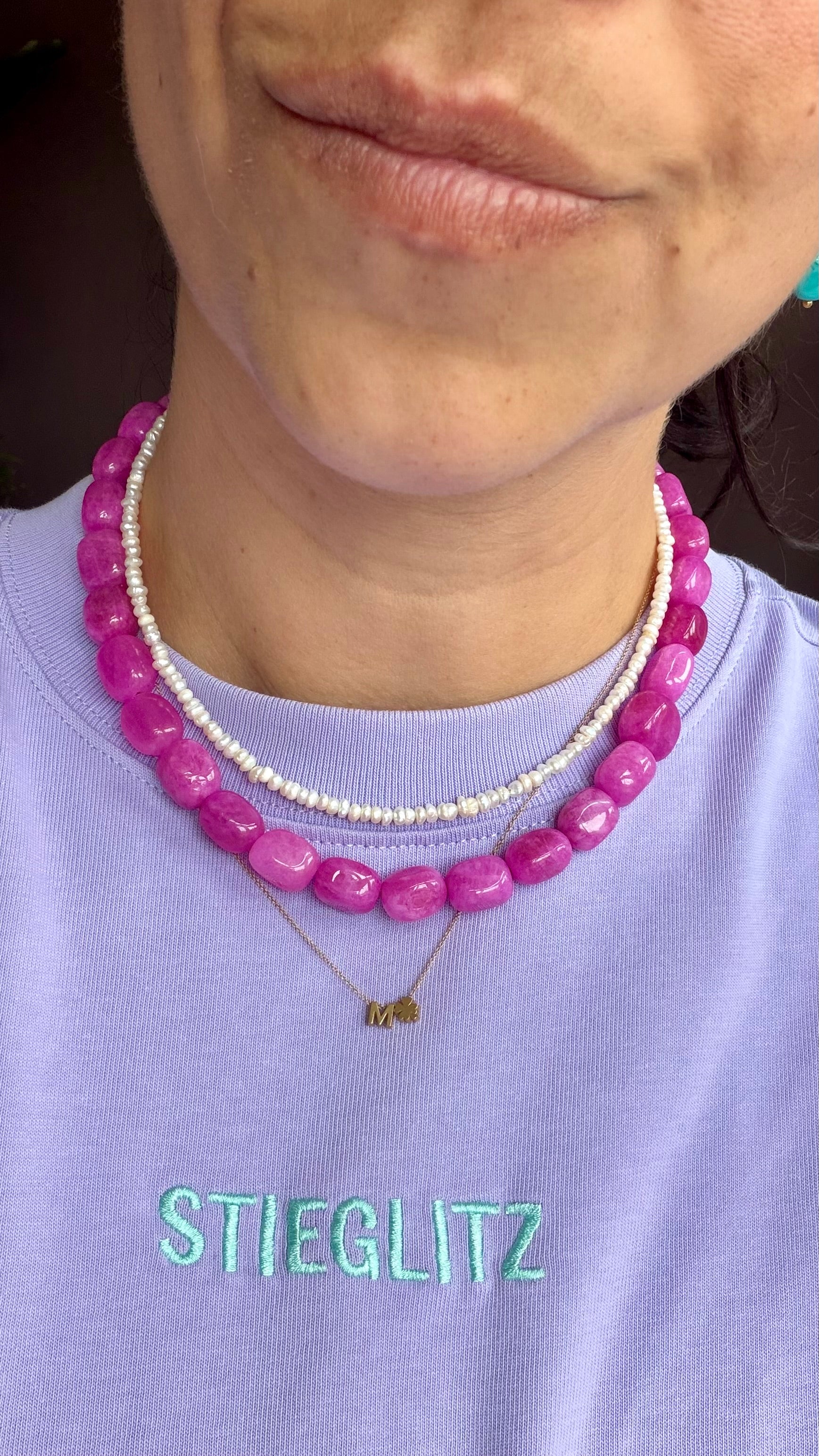 Pink Jade Necklace