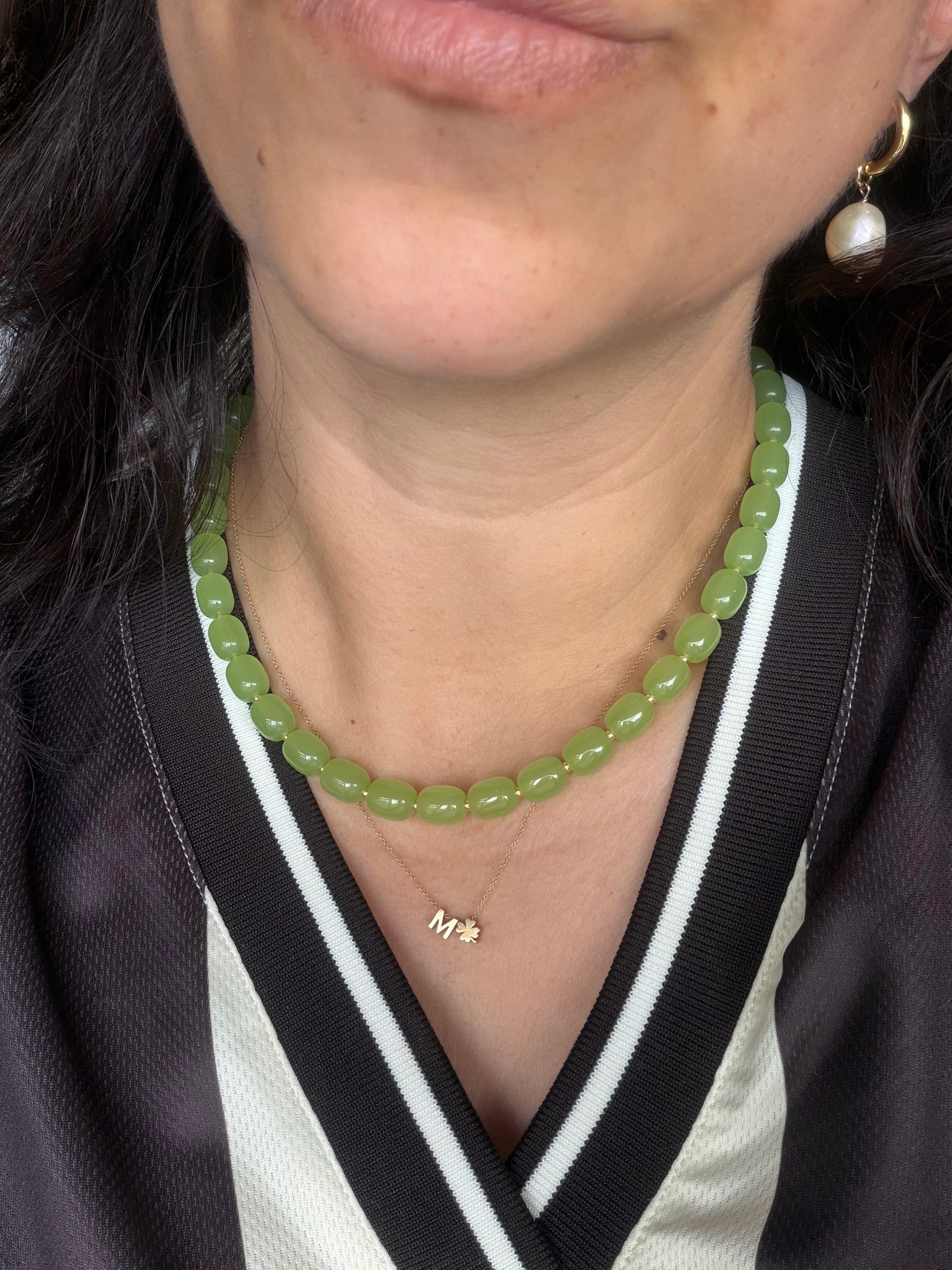 Light green necklace