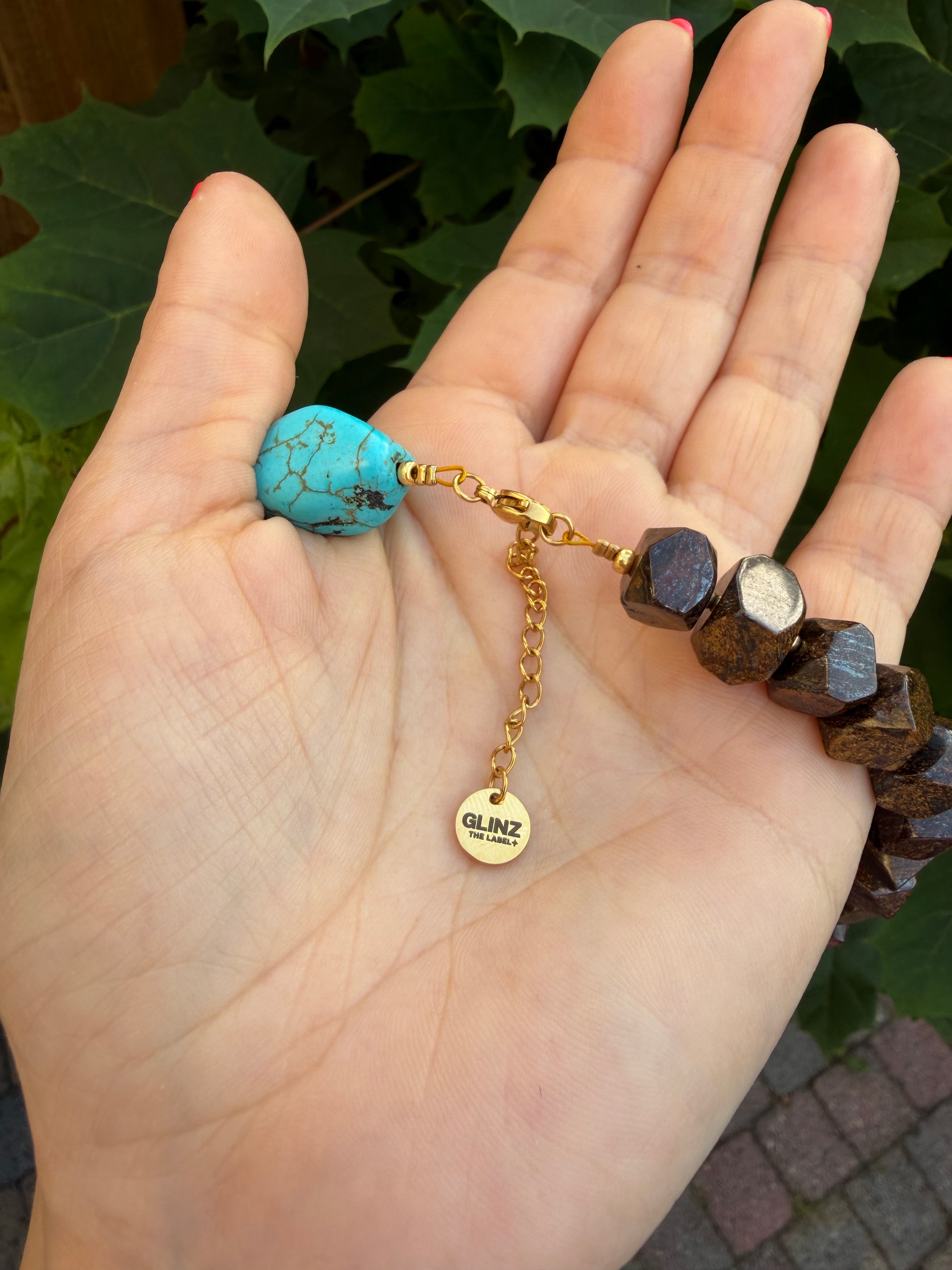Luna Pearl Necklace - Eye of the tiger