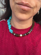 Luna Pearl Necklace - Eye of the tiger