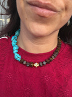 Luna Pearl Necklace - Eye of the tiger