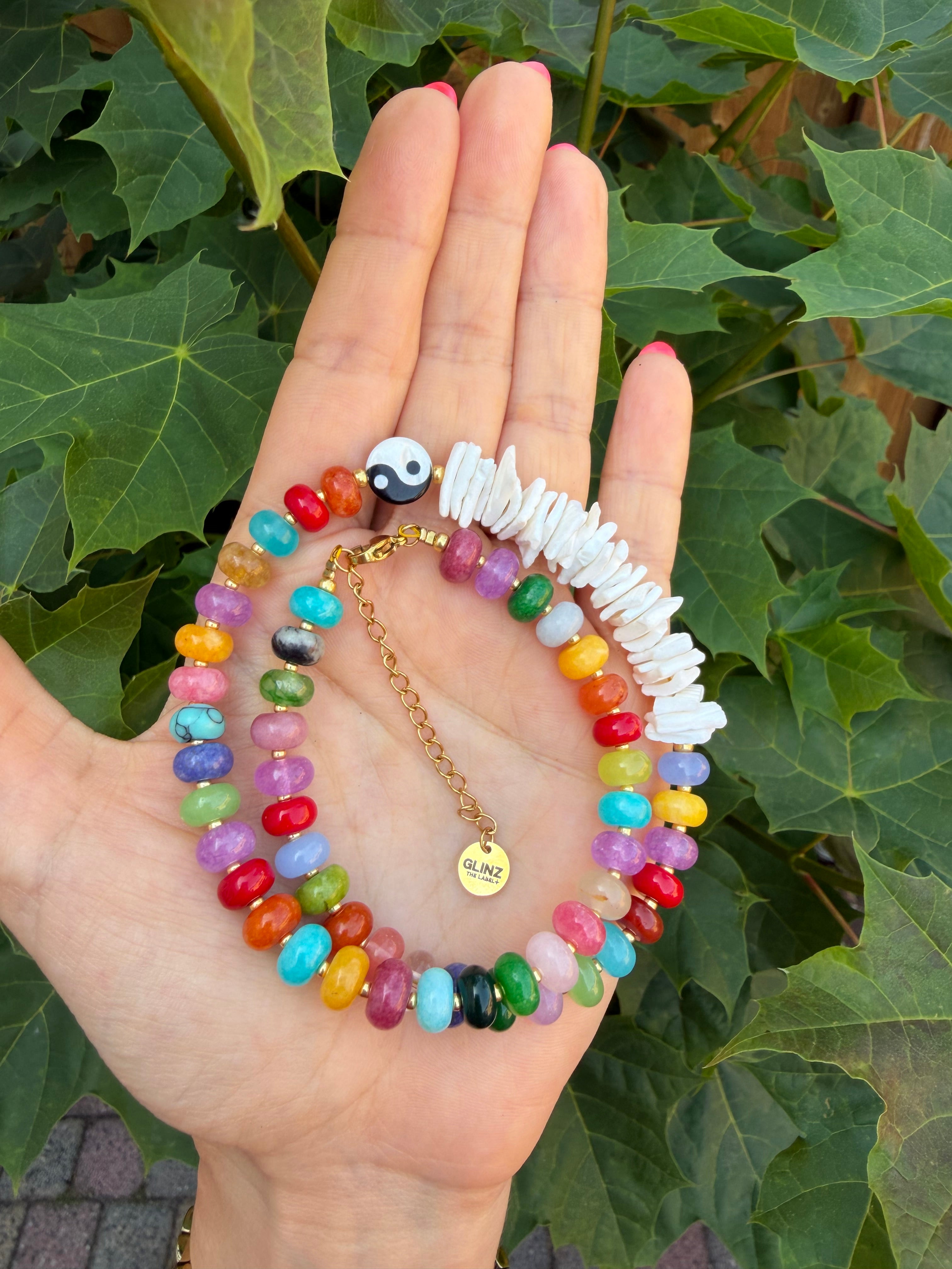 Mixed Smiley Necklace - Balance