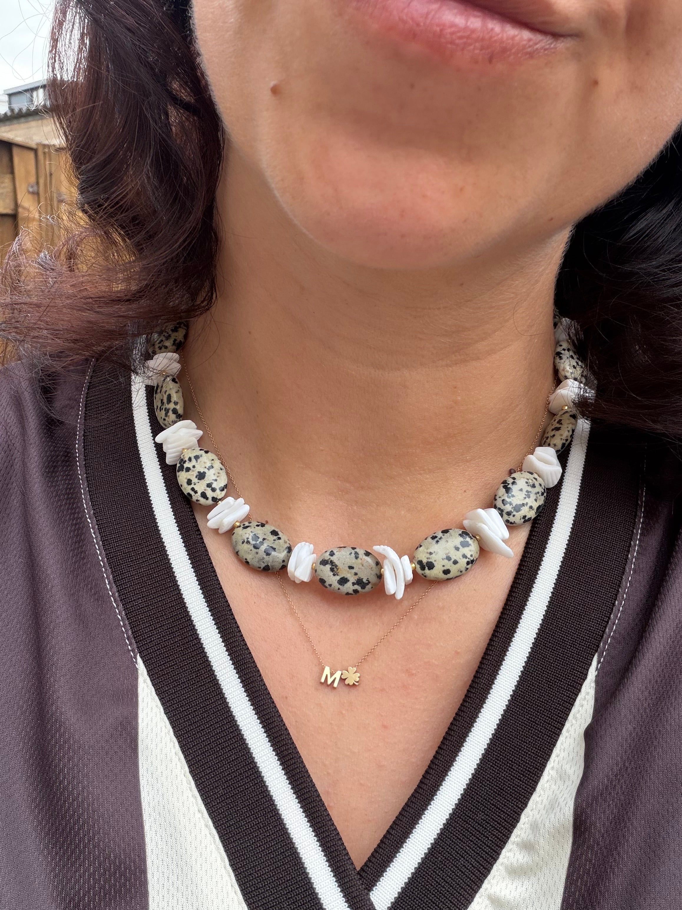 Jaspis & Shells necklace
