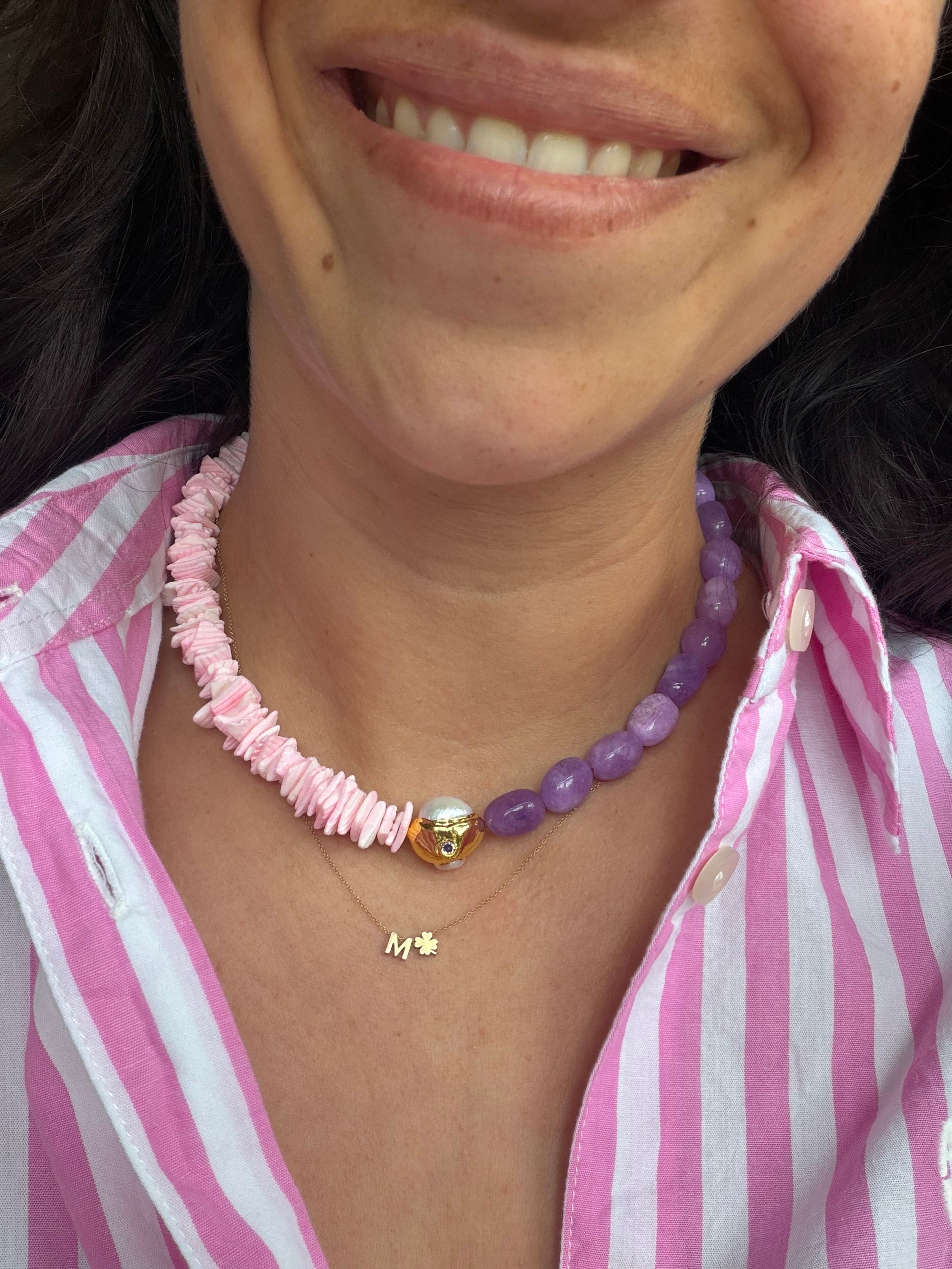 Luna Pearl Necklace - Everyday Pink