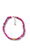 Smiley necklace - Fuchsia smile