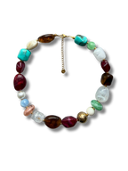 Acrylic necklace - Retro multicolor