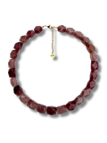 Geo Necklace Strawberry Quartz