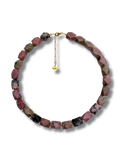 Geo Necklace Rhodonite