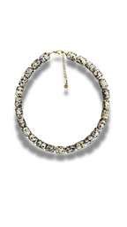 Statement Necklace Jaspis Tubes
