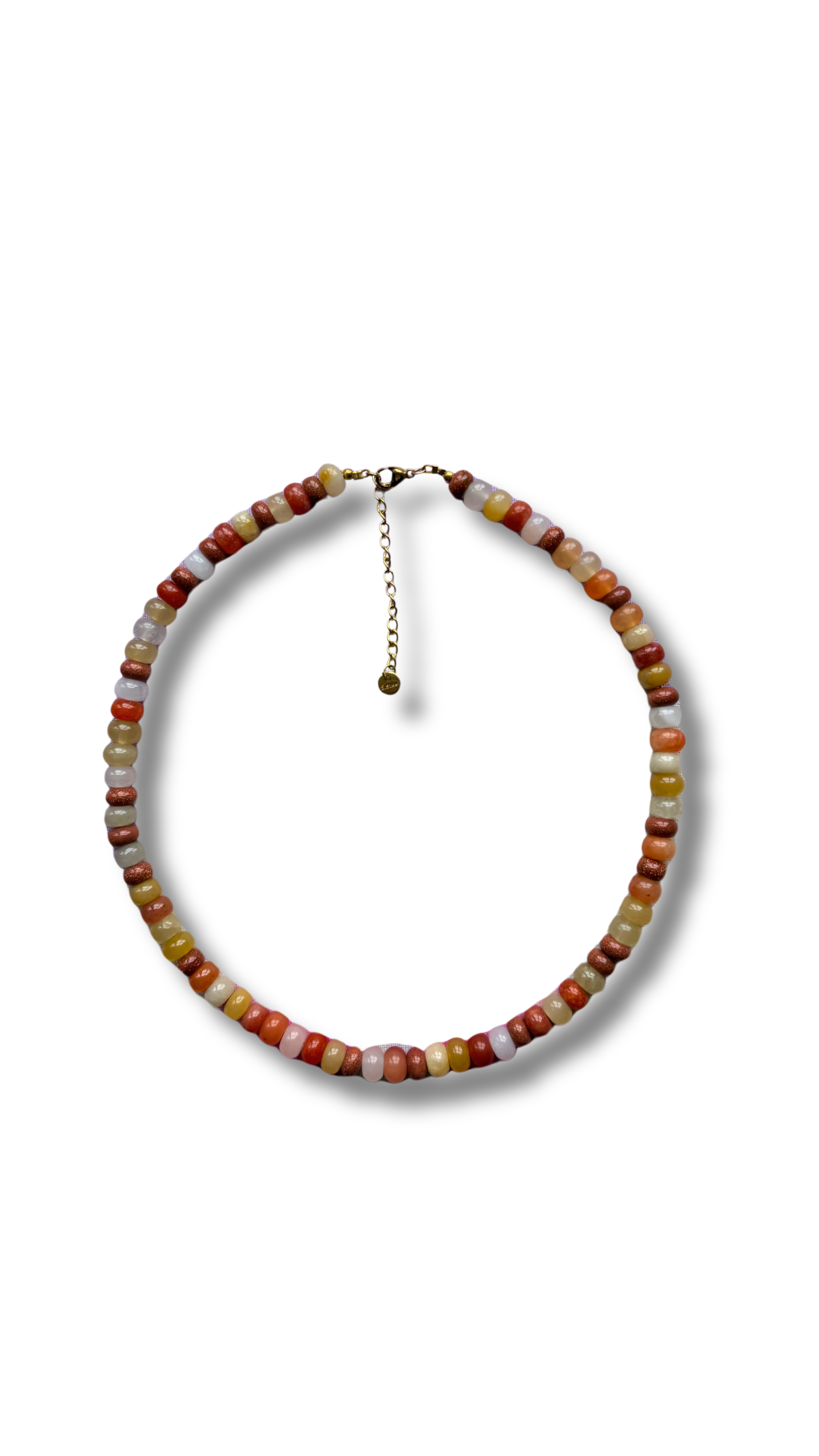 Mixed gem necklace - Soft colors