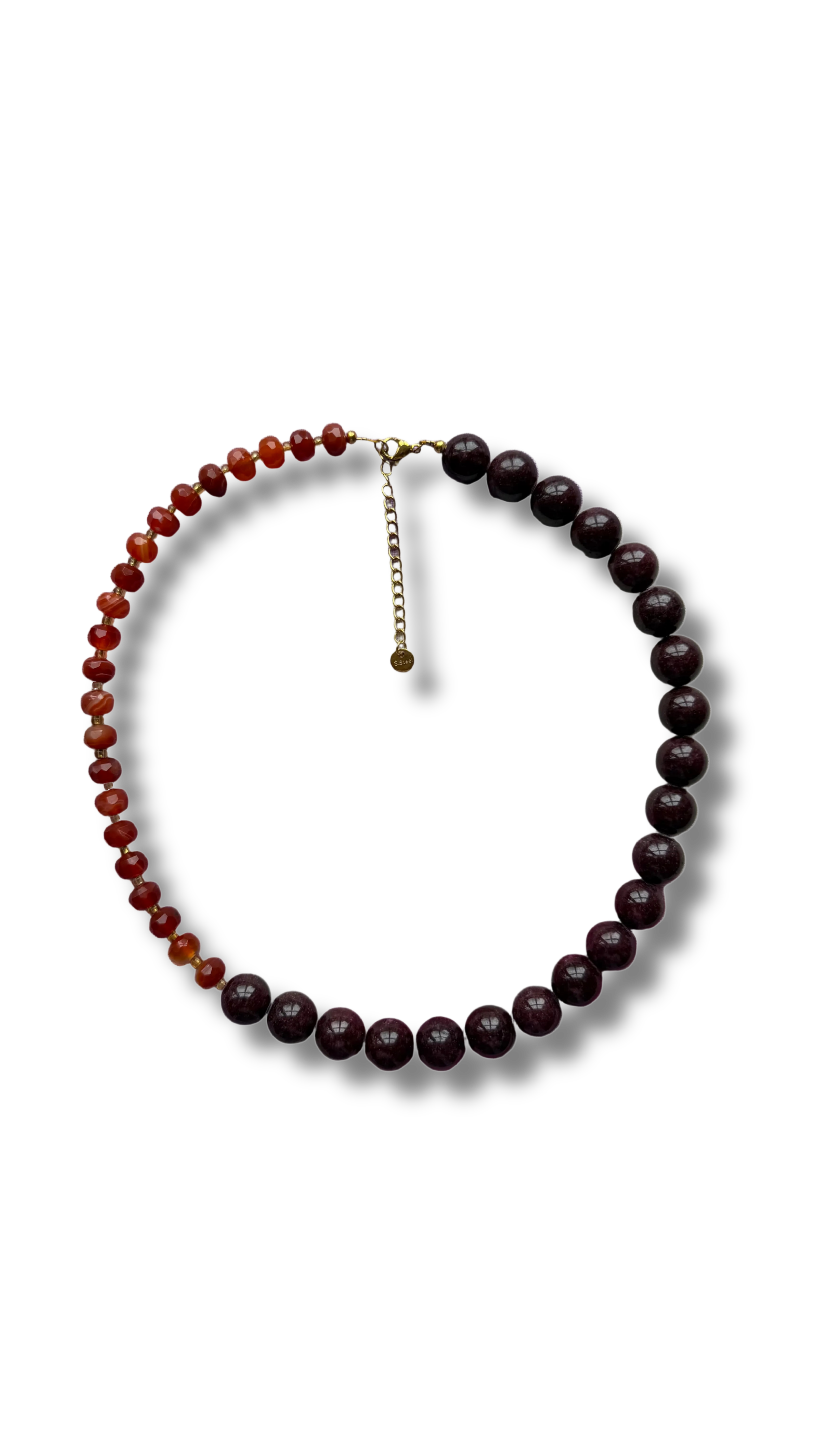 Agate & jade necklace