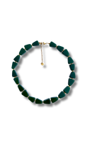 Green chalcedonia necklace