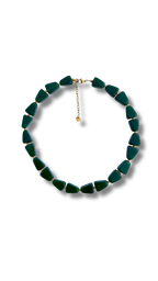 Green chalcedonia necklace