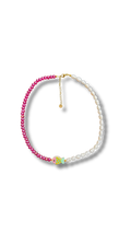Fish Necklace - Facet & pearls