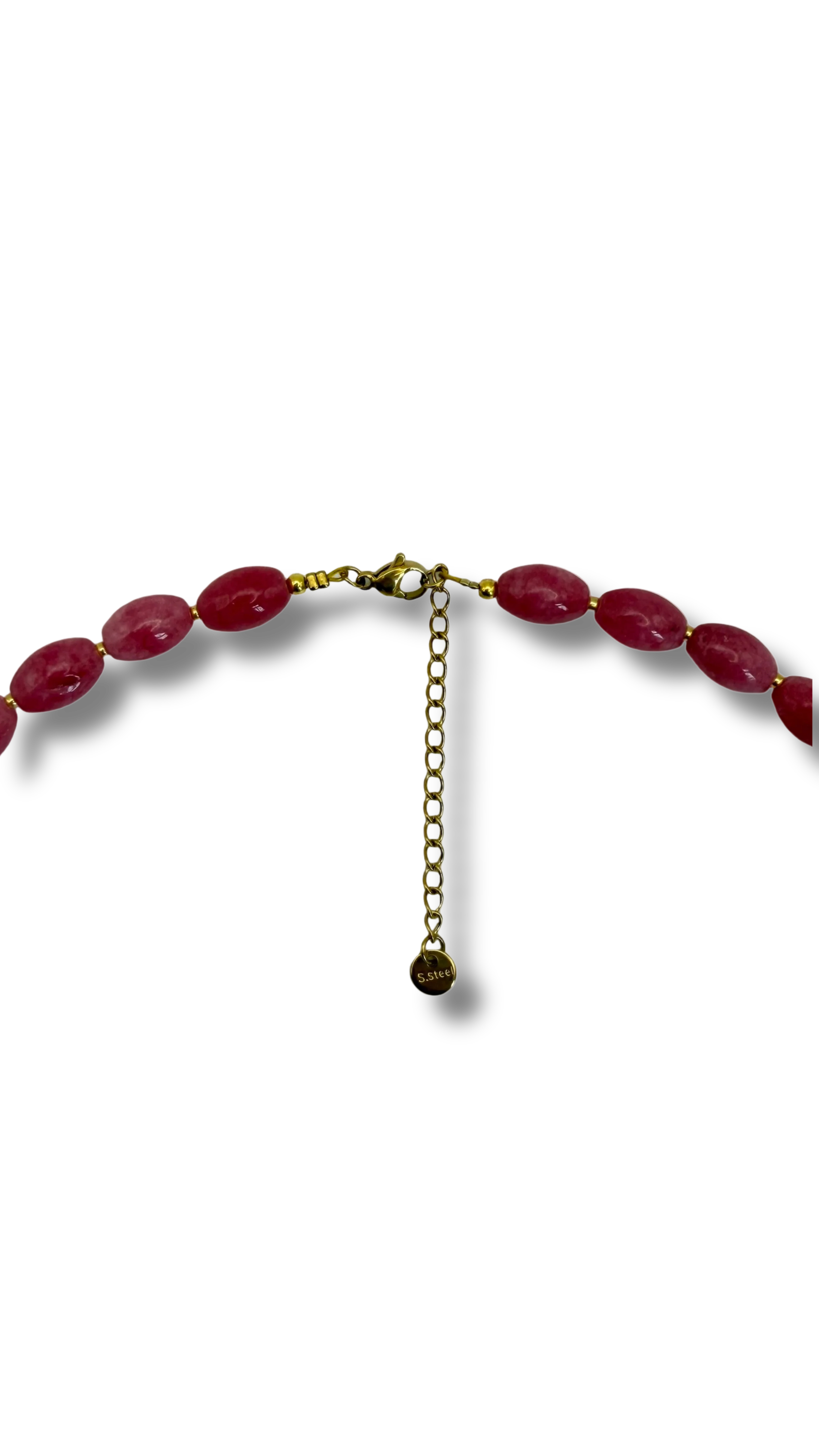 Smiley necklace pink happiness