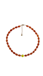Smiley necklace Orange happiness