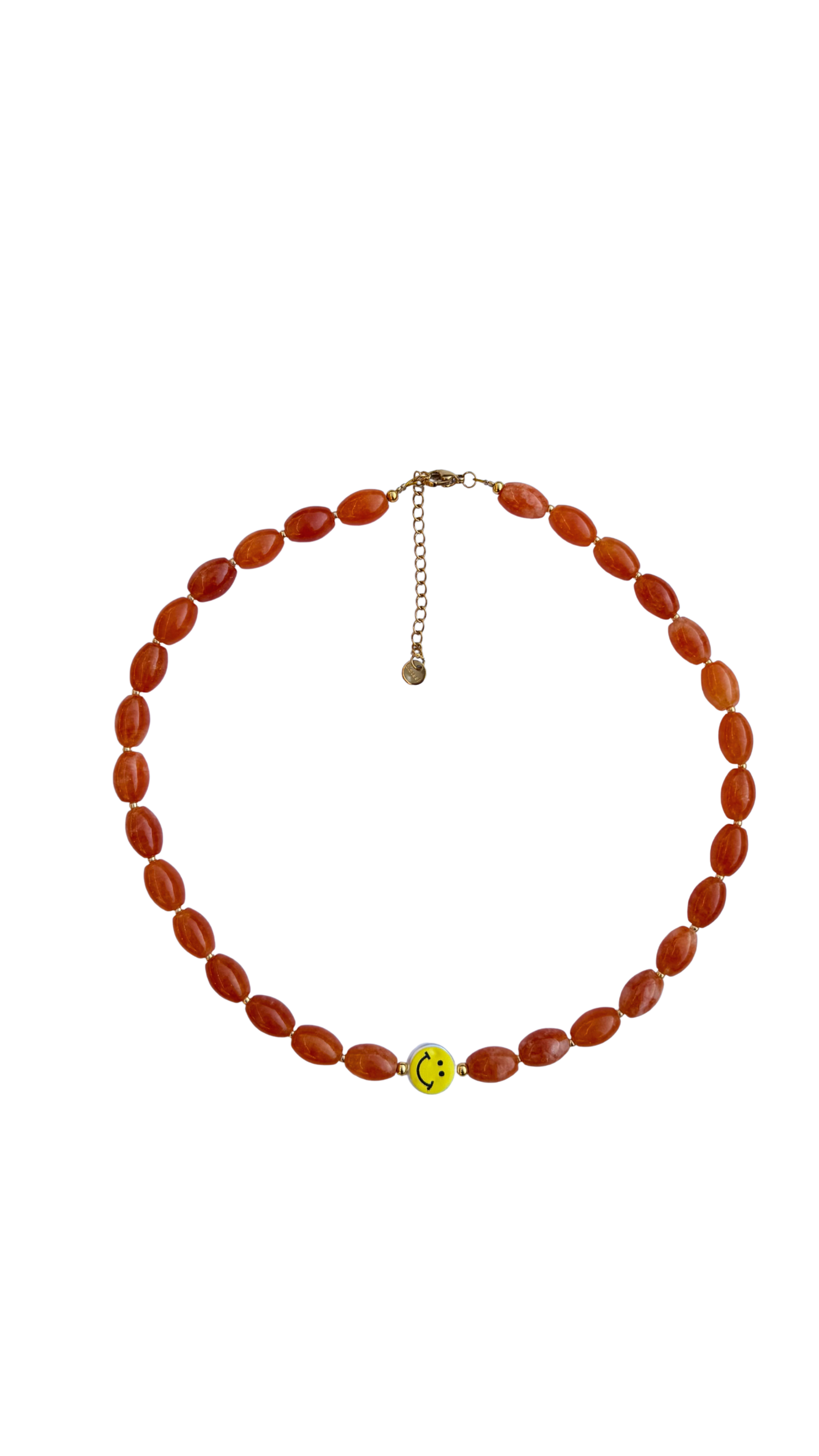 Smiley necklace Orange happiness