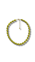 Olive drops necklace