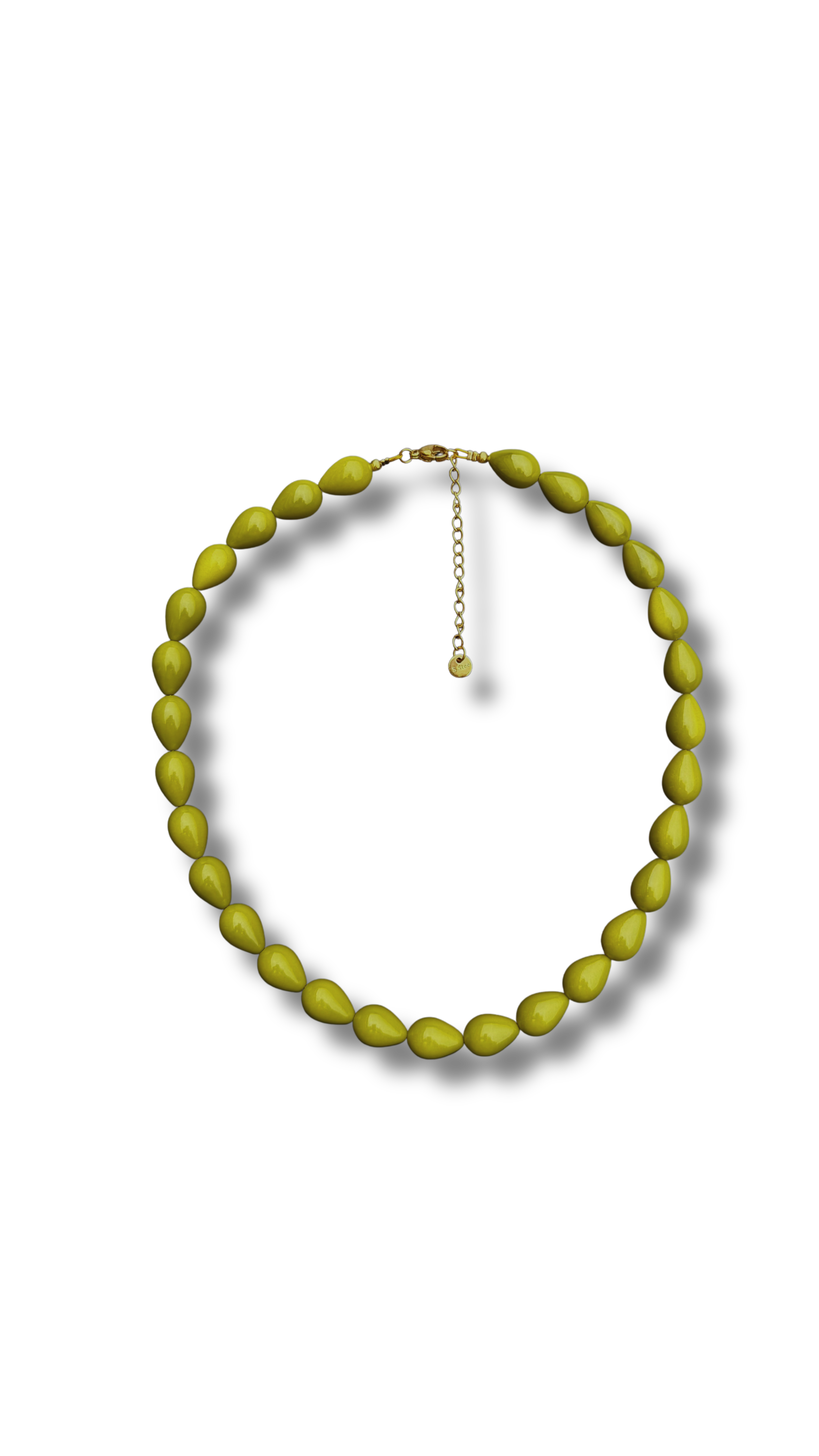 Olive drops necklace
