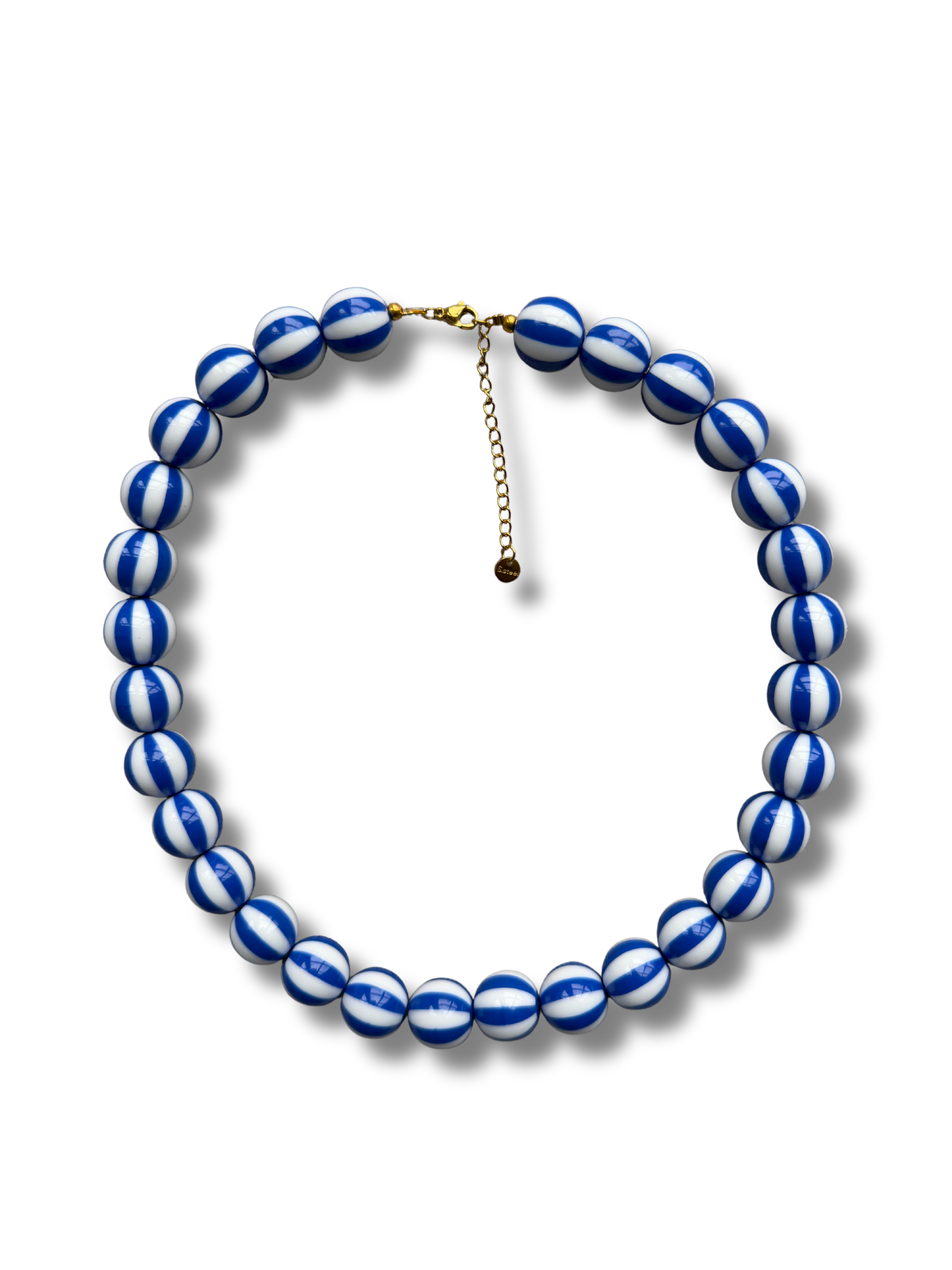 Chunky balls necklace - Blue circus