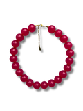 Chunky balls necklace - Cherry