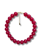 Chunky balls necklace - Cherry