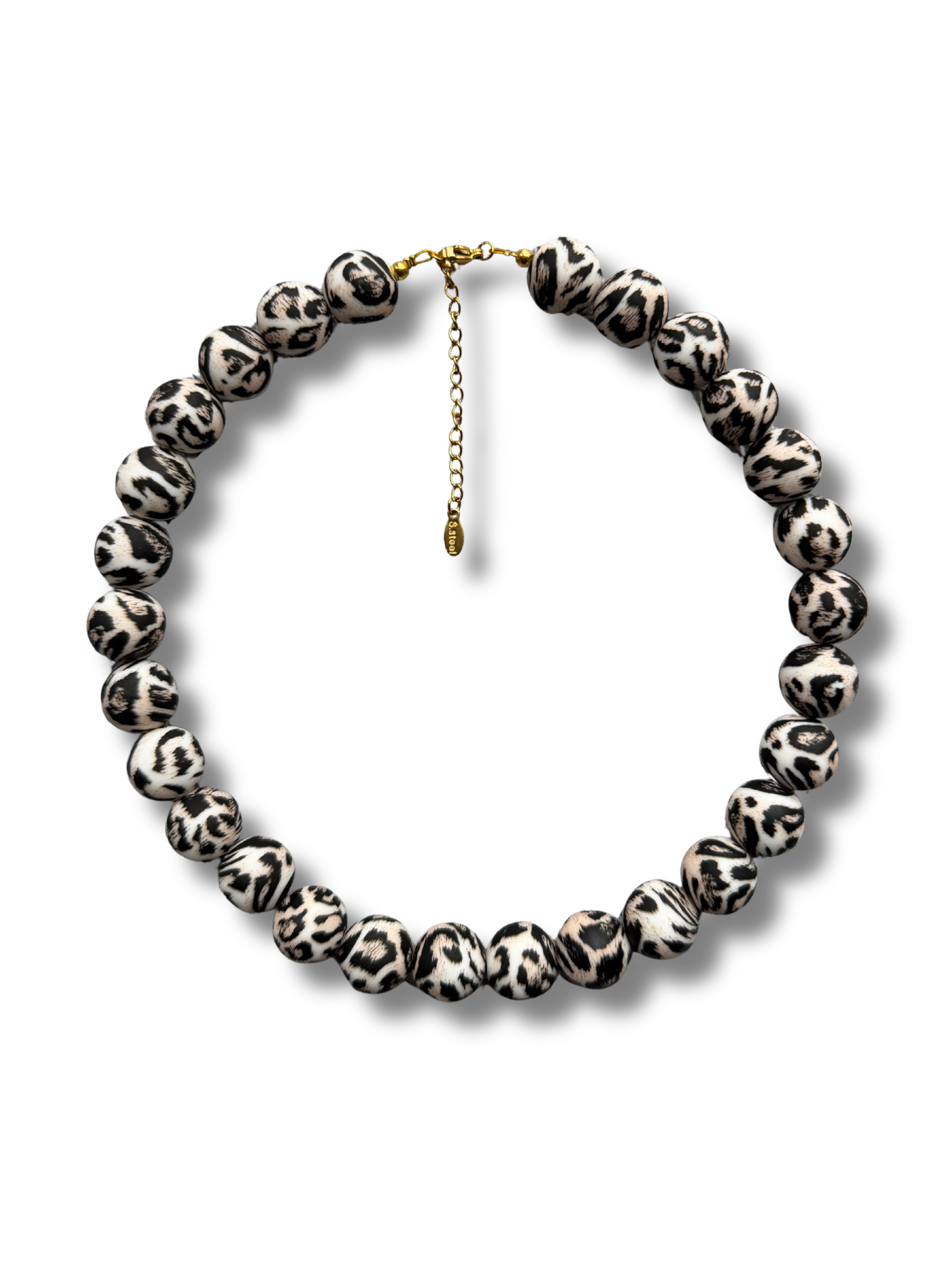 Chunky balls necklace - Panthère