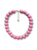 Chunky balls necklace - Summer pink
