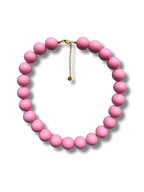 Chunky balls necklace - Summer pink