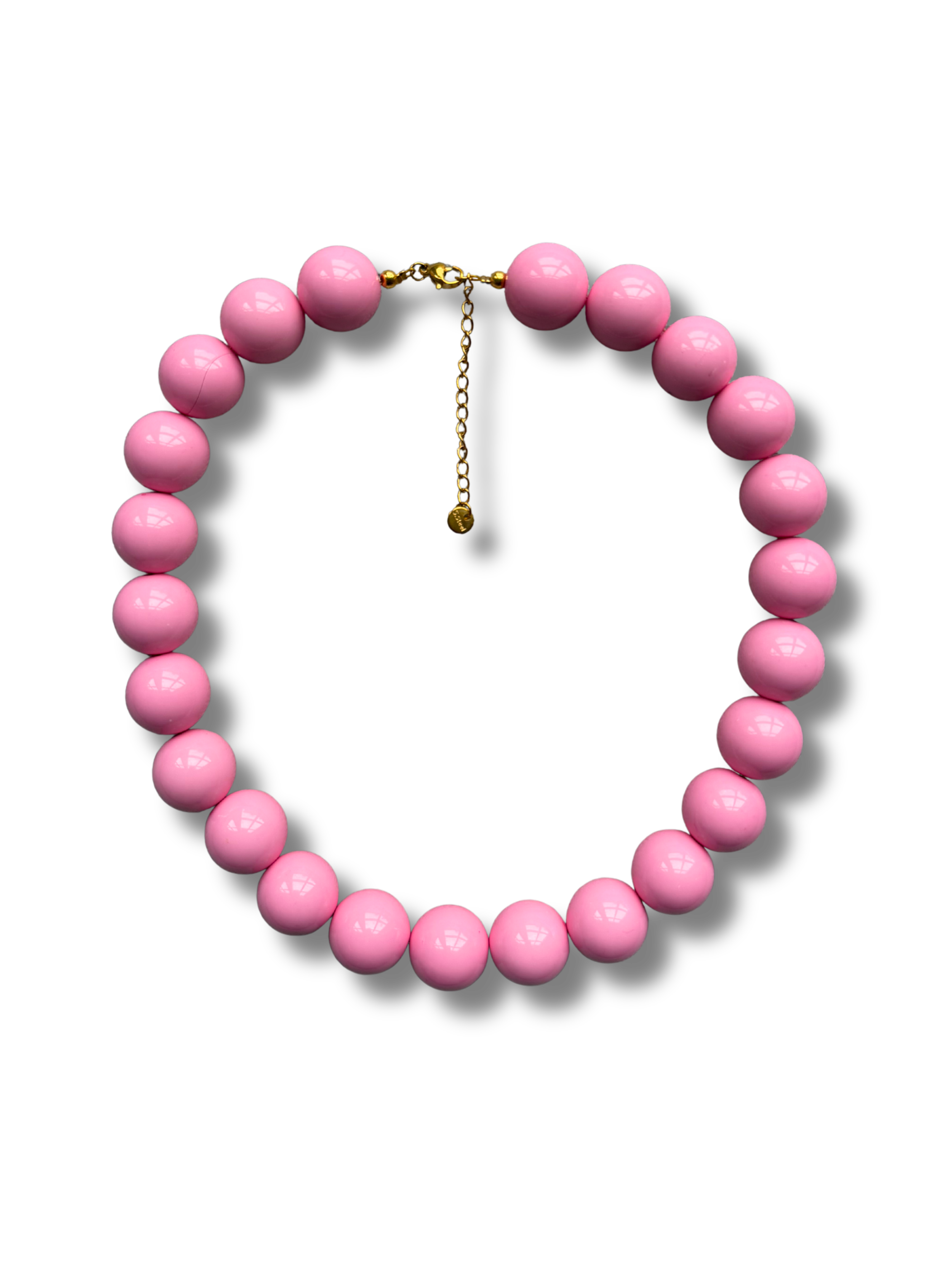 Chunky balls necklace - Summer pink