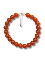 Chunky balls necklace - Orange sunset