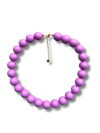 Chunky balls necklace - Lavender
